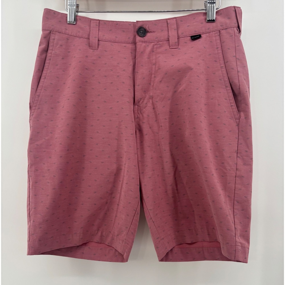Travis Mathew Manzanillo Hybrid Golf Shorts Men's 30 Pink Geometric‎ Print